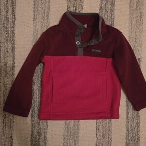 Columbia Kids' Burgundy and Red Fleece Sweatshirt